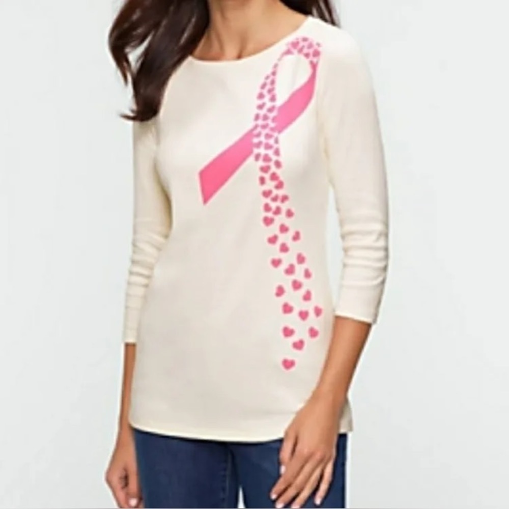Talbots Breast Cancer Awareness 3/4 Long Sleeve